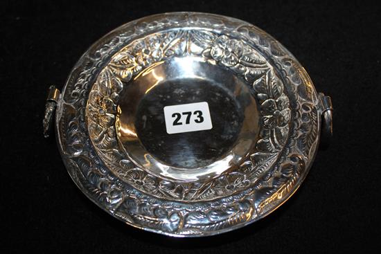 Mexican silver dish